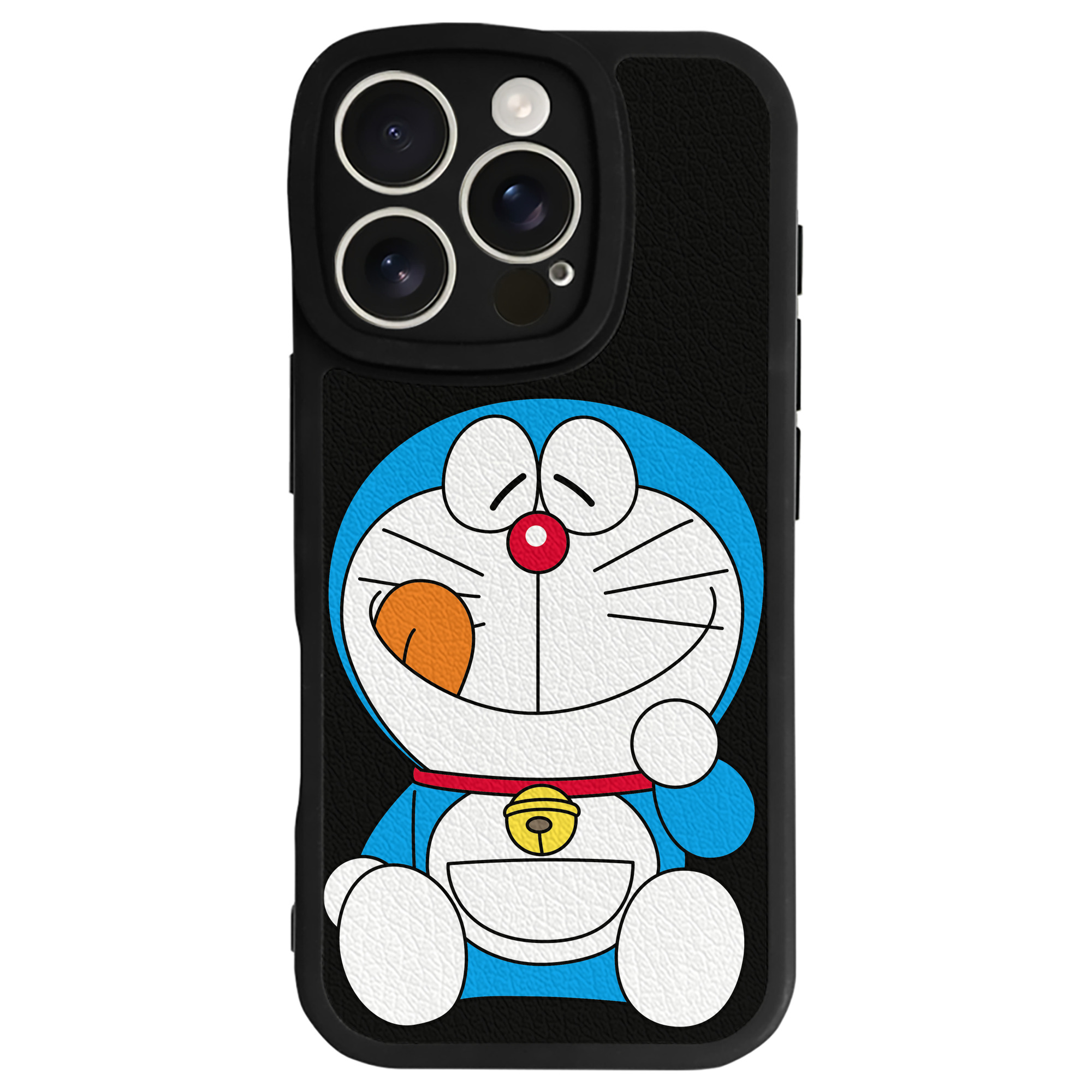 （画像用） ドラえもん Doraemon 【iPhone 16シリーズ対応】シリコンスマホケース（レザー調） 材質：シリコン
